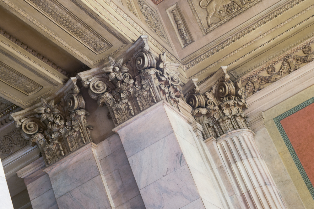 Interior of the bank in the New England Bldg. section of the Garfield Bldg just after PNC bank left.
