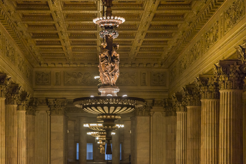 Interior of the bank in the New England Bldg. section of the Garfield Bldg just after PNC bank left.