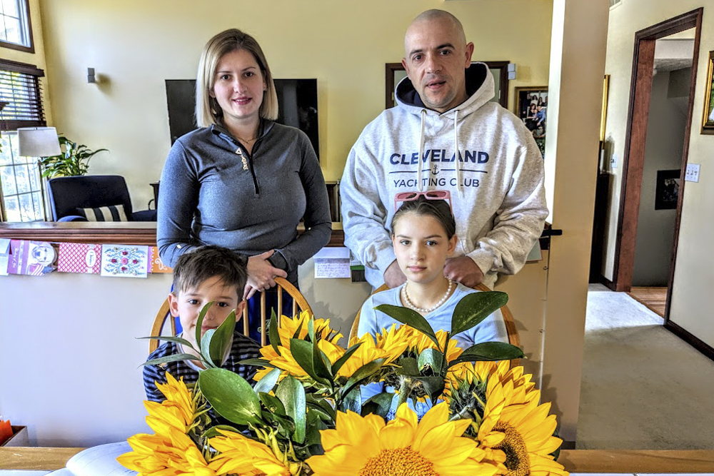 The Malieievs are staying in Cathy Tasse's Westlake home after fleeing war at home in the Ukraine