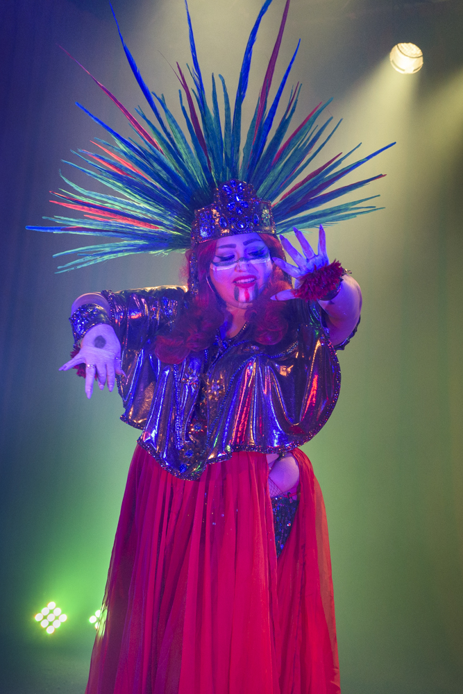 Bella Sin performs Xochiquetzal at the 7th Annual Ohio Burlesque Festival in 2017