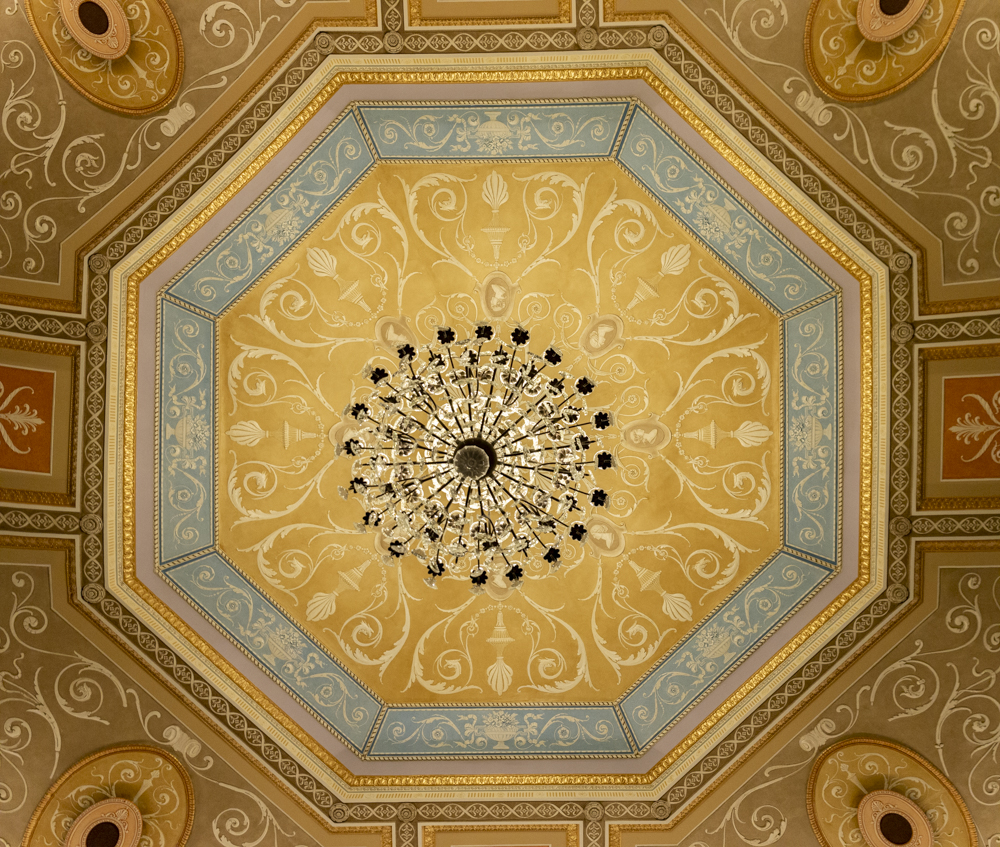The Ireland Lobby ceiling detail