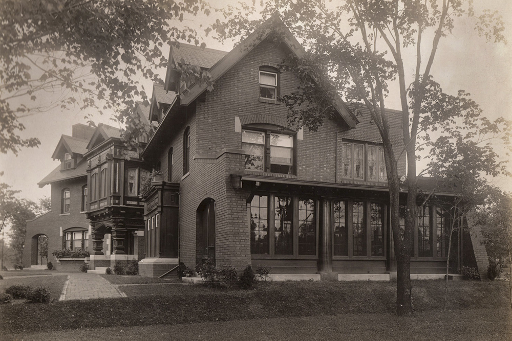 Cleveland Home designed by Cleveland architect Harlen E. Shimmin by photographer C. T. Meacham