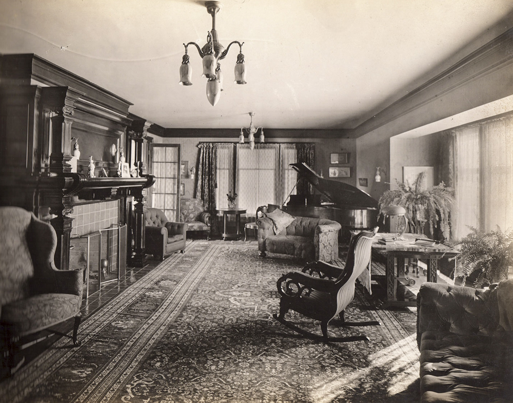 Cleveland Home designed by Cleveland architect Harlen E. Shimmin by photographer C. T. Meacham