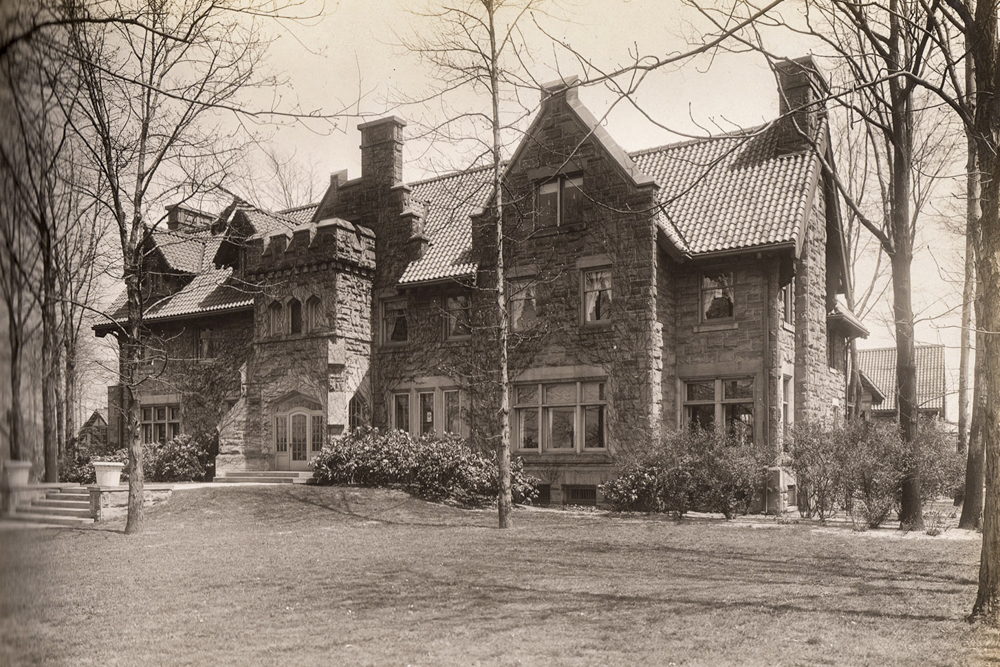 Cleveland Home designed by Cleveland architect Harlen E. Shimmin by photographer C. T. Meacham