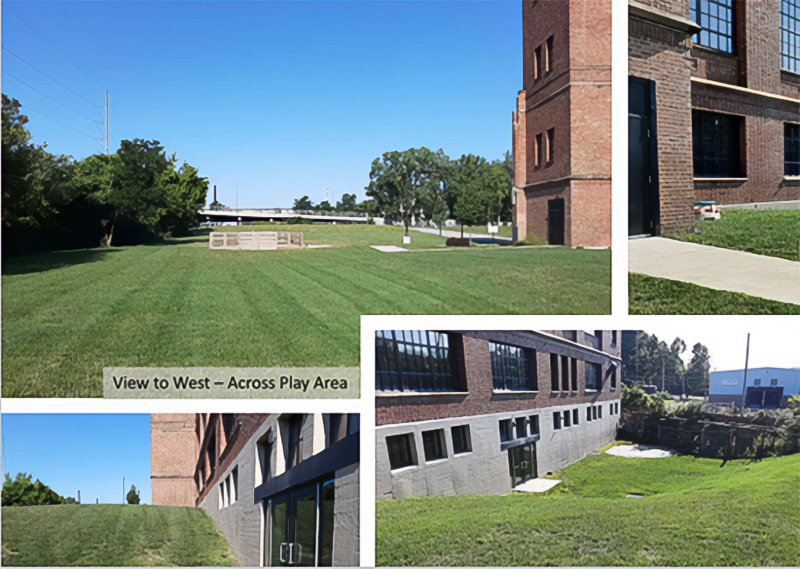 The grounds of the Menlo Park Academy where the MPA Green Infrastructure Nature Lab will be