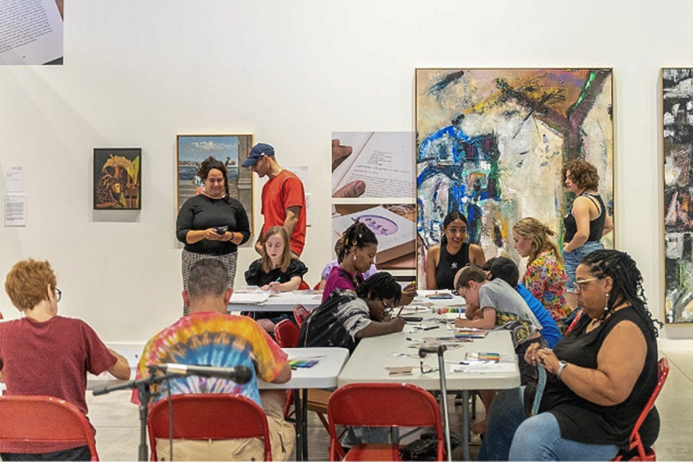 Therapeutic Art Workshop at the FRONT PNC Exhibition Hub with Art Therapy Studio and Yachad Cleveland, August 28, 2022