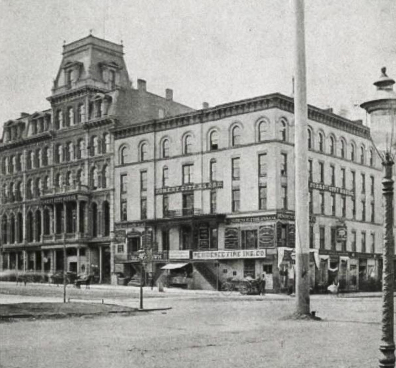 Forest City House was a hotel located on the corner of Superior and Monumental Park in Cleveland