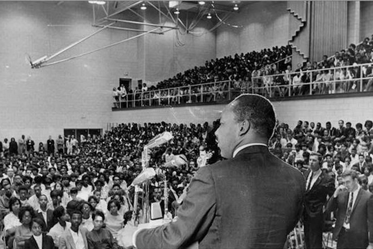 Dr. Martin Luther King Jr.’s “Rise Up!” speech at Glenville High School, on April 26, 1967