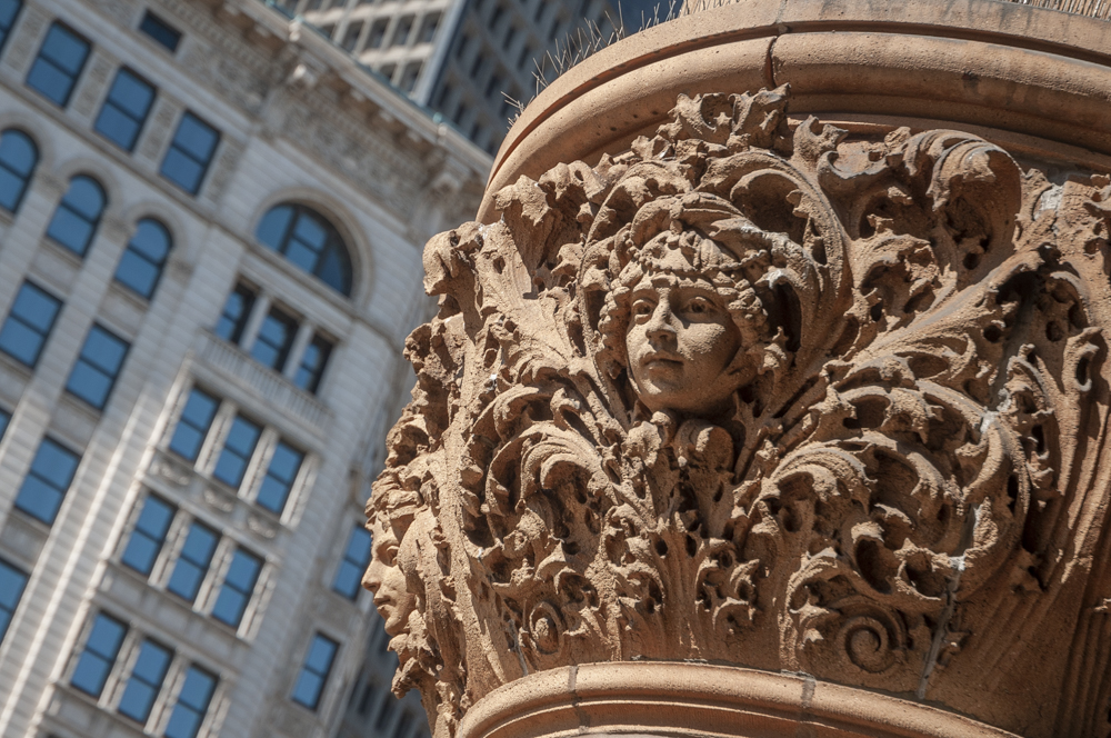 Caxton Building exterior detail