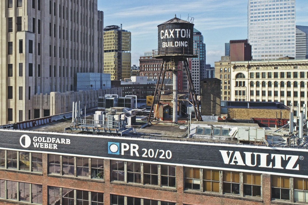 Caxton Building rooftop water tower