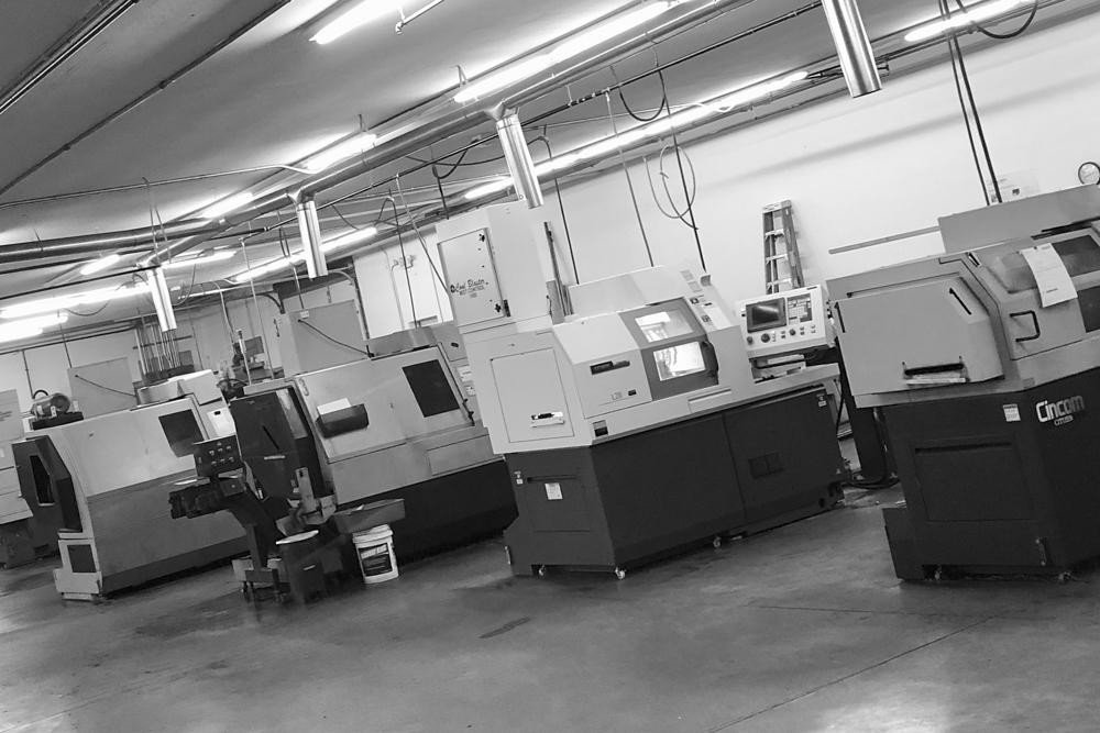 Midway CNC machines used to make components for many different industries