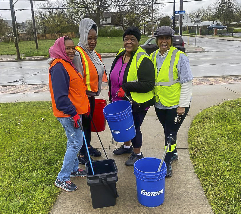 Clean and Beautiful Cleveland Block2Block community advocacy team