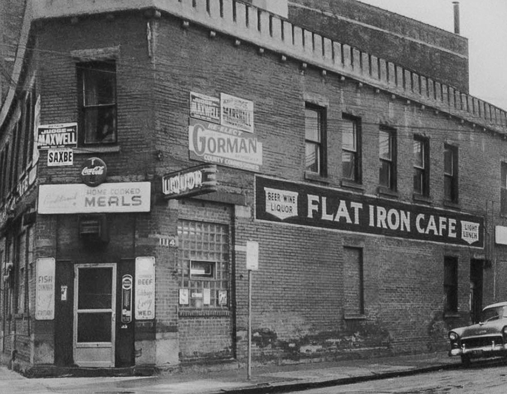 The Flat Iron Café circa 1966