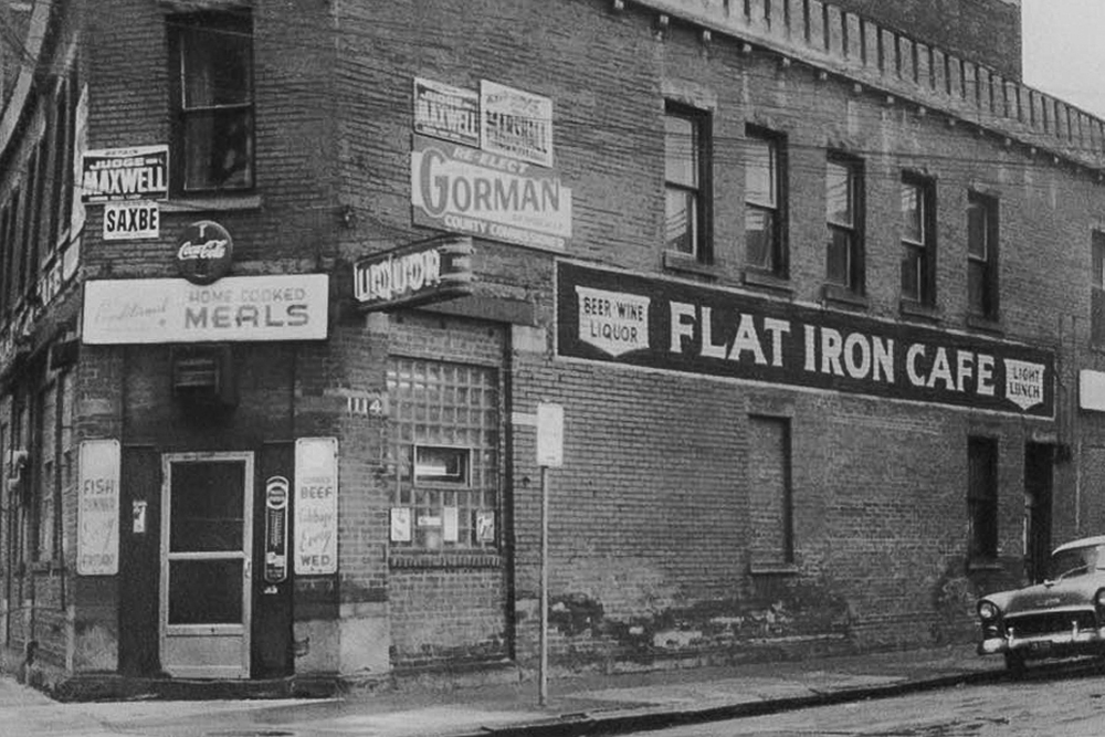 The Flat Iron Café circa 1966