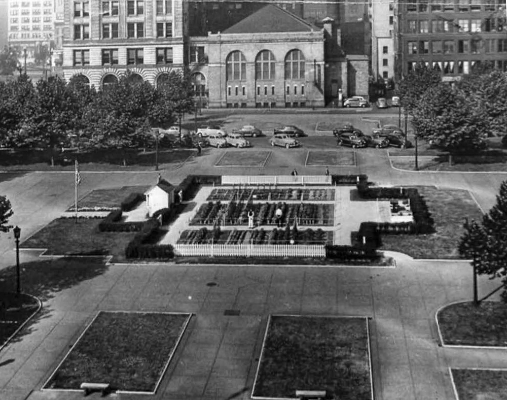 Aerial View of Mall Victory Garden July 6, 1944
