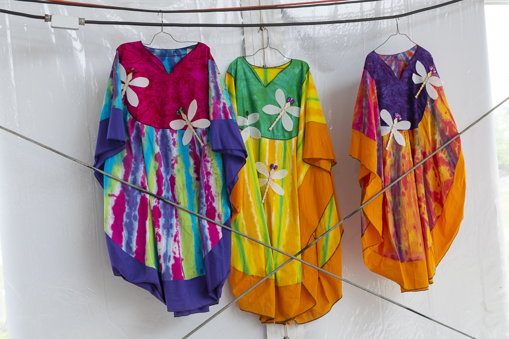 Inside the Parade the Circle artist tent