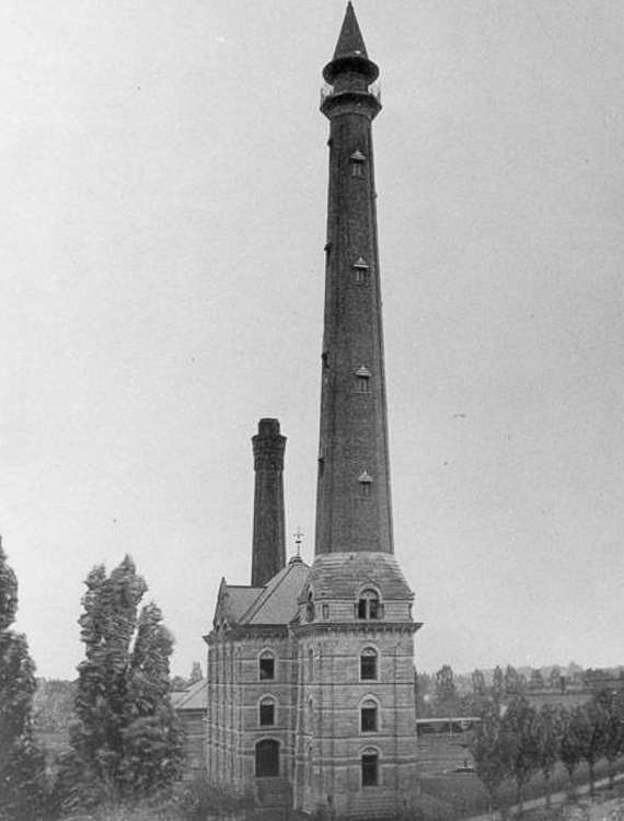 The Fairmount pumping station was built before the Baldwin Reservoir, ca. 1890
