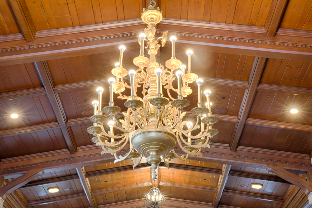 Chandelier in the rear of Main Banquet/Meeting Room