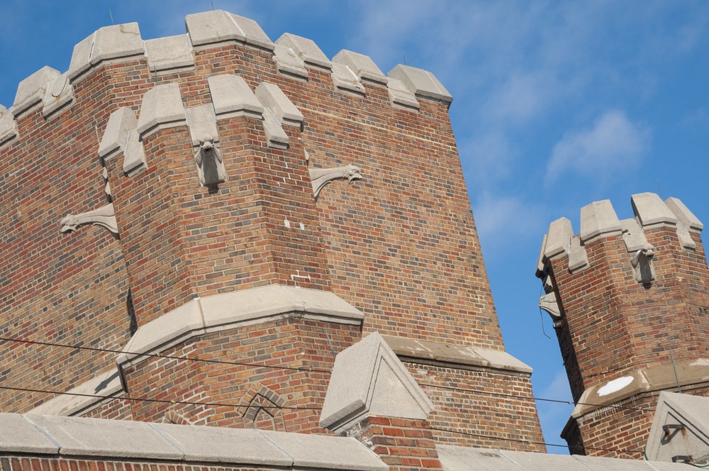 Tudor Arms roof top gargoyles