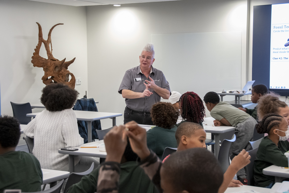 New classroom in the expanded education wing at CMNH