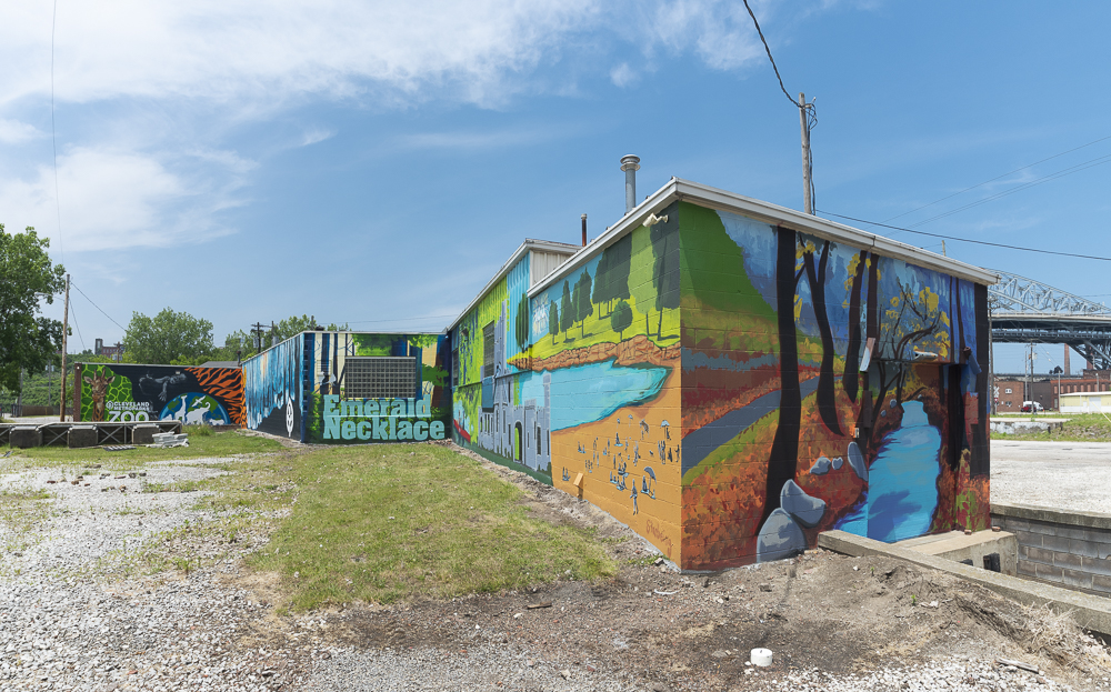 Emerald Necklace mural by artist Isaiah Williams