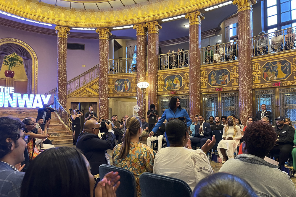 Incoming Cleveland Foundation president Lillian Kuri walks The Runway at the 2023 event