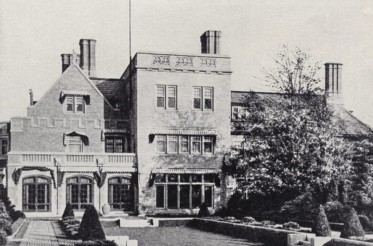 Garden side view of Longwood