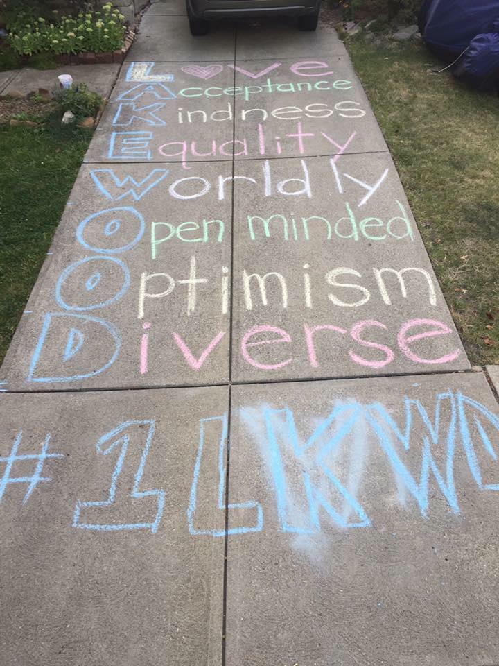 Lakewood Sidewalk Chalk Love