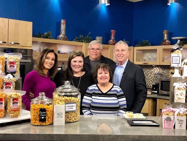 The Cleveland Caramel Corn Co. crew on New Day Cleveland.