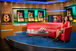 Melissa Reid of Fox 8 News - Photo Bob Perkoski