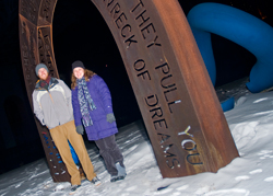 TH Bright Winter Festival co-chairs Emily Hornack and Jimmy Harris - Photo Bob Perkoski