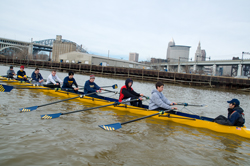 St Ignatius High School Freshmen at the Rivergate Rowing Park - Photo Bob Perkoski