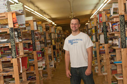 David Kallevig, co-owner of Horizontal Books - Photo Bob Perkoski