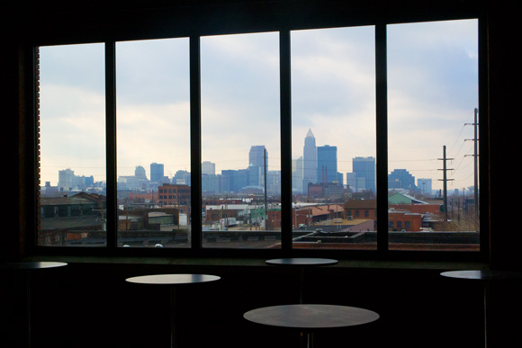 Cleveland view from the Ariel International building