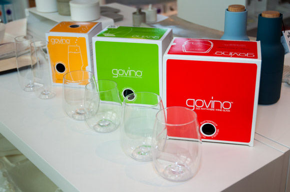 Govino  shatterproof wineglasses at the MOCA gift shop