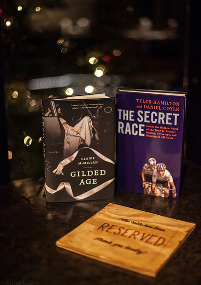 Market Garden Brewery Reading Series, Claire McMillan author of Gilded Age and Daniel Coyle author of The Secret Race - Photo by Carissa Russell