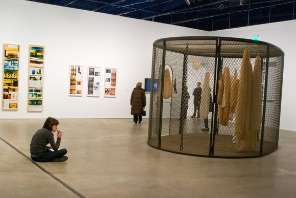 Louise Bourgeois, Peaux de Lapins, Chiffons Ferrailles a Vendre sculpture exhibit at MOCA - Photo Bob Perkoski