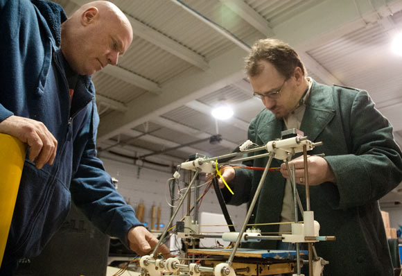 Bob McTrusty and Sam Harmon at Maker's Alliance