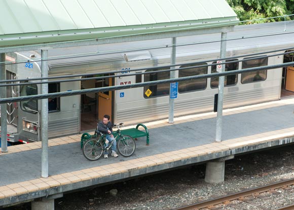 Cleveland RTA station at W.65th-Lorain / EcoVillage