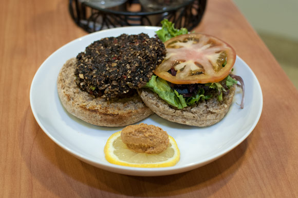 Vegan Burger at Anna in the Raw