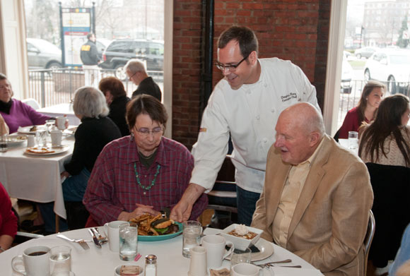 Doug Katz serving up Sunday brunch