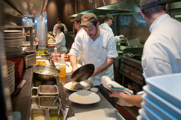 Cooking up Sunday brunch at Fire Food and Drink on Shaker Square