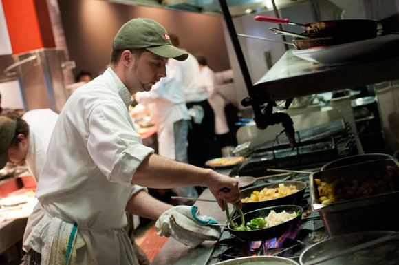 Cooking up Sunday brunch at Fire Food and Drink on Shaker Square