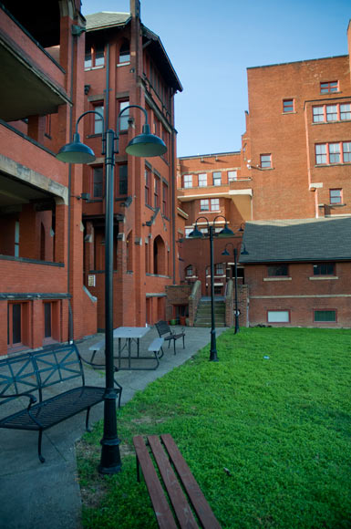 The planned outdoor patio area for The Spotted Owl