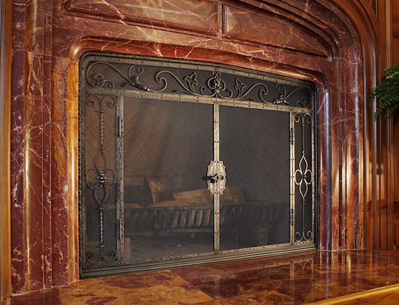 Classic fireplace by Rose Iron Works