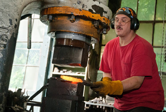Steve Moorhouse, a contemporary metalworking artist at Rose Iron Works