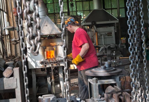 Steve Moorhouse, long time employee at Rose Iron Works