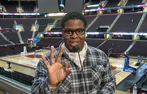 Flannel Channel. Each show Flannel Man ask audience to find three answers to his question - photo courtesy UNCOMNtv