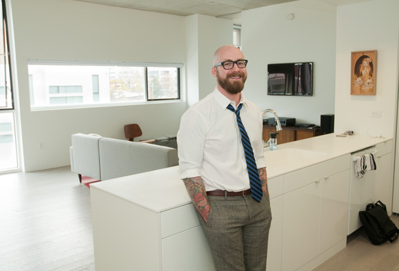 Aaron Perzanowski, professor at the CWRU School of Law who lives at Uptown