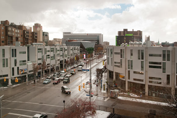 Uptown view from the Euclid-115 building